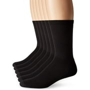Men's X-Temp Comfort Cool Vent Crew Socks (Pack of 6), Black, Sock Size: 10-13/Shoe Size:6-12, 46% Cotton/40% Polyester/9% Rayon/4% Natural Latex.., By Hanes