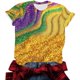 thumbnail image 5 of Xuyuer Happy Mardi Gras Shirt Womens Mardi Gras Day Heart Tshirt Tuesday Carnival Tee New Orleans Party Short Sleeve Nola Carnival Party T-Shirt Fat Tuesday Tee Tops Casual Tops, 5 of 6