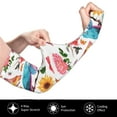 thumbnail image 3 of Gaeub Flowers Birds And Butterflies Cooling Sleeves for Unsex, Arm Sleeves, UV Sun Protection Sleeve to Cover with Silicone Anti-Slip, 3 of 8