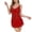Red, variant on Ladies' Solid Color V Lace Transparent Wrap Up Front Opening Underwear Tight Pajamas Daddy for Women
