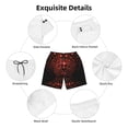 thumbnail image 6 of Tool Band Men's Swim Trunks Quick Dry Beach Board Shorts with Pockets Mesh Lining Bathing Suits, 6 of 7