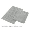 thumbnail image 5 of Veria 2 Piece Bath Mat with BATH Sculpted Details, The Urban Port, Gray- Saltoro Sherpi, 5 of 5