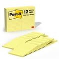 thumbnail image 1 of Notas adhesivas Post-it de 4 x 6 cm, 12 blocs, amarillo canario (660), 1 of 9