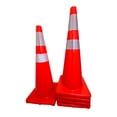 thumbnail image 4 of Phasa Paquete de 5 Conos PVC Naranja 45cm Vial Seguridad Reflejante, 4 of 5