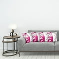 thumbnail image 3 of Ambesonne Floral Throw Pillow Cover 4 Pack, Apricot Flowers Blooms, 20", Pink Black White, 3 of 5