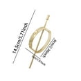 thumbnail image 2 of Elegant Minimalist Metal Hair Clip and Hair Stick Set for Women Stylish Hair Accessories, 2 of 6