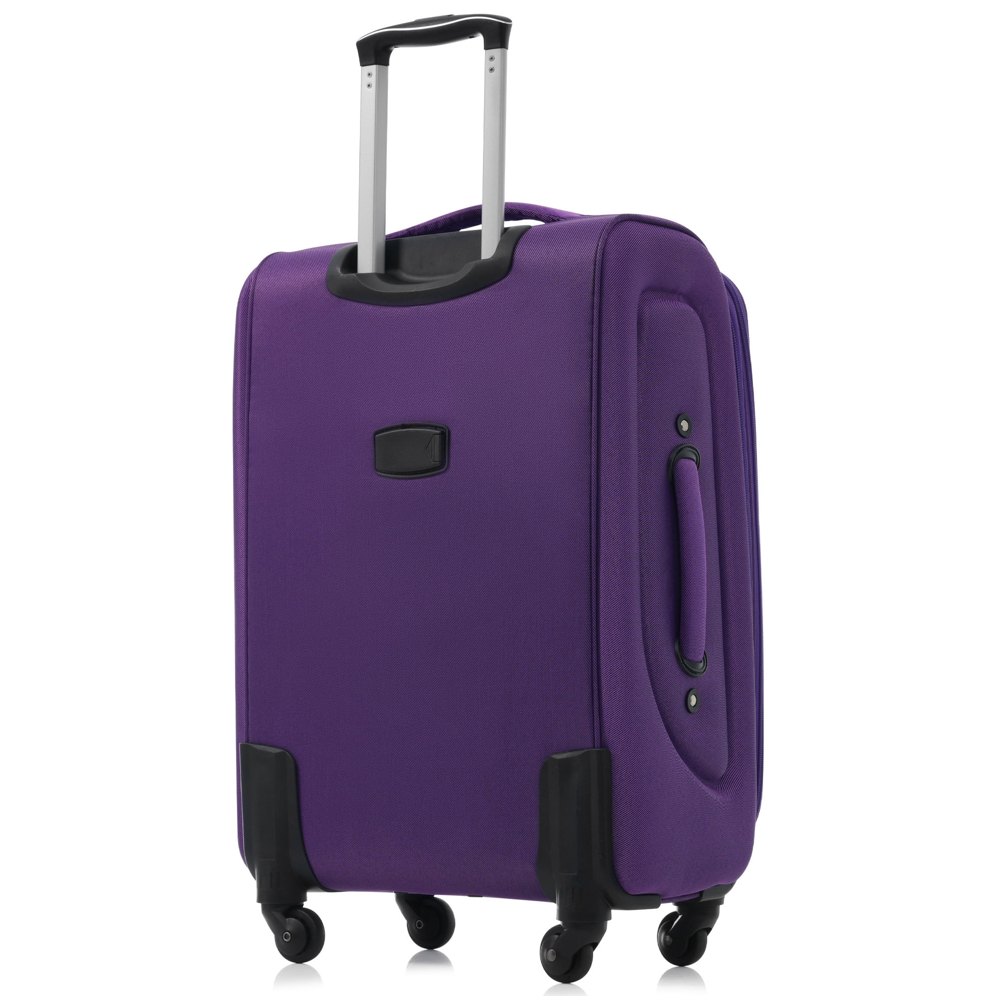 Euroco 4 Piece Softside Luggage Set, Expandable Suitcase Set with TSA Lock and Spinner Wheels, Lightweight Durable Suitcase for Men Women Travel(18"/22"/26"/30") ,Purple