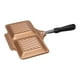 thumbnail image 5 of Sartén Antiadherente Doble para Pancakes Sandwichera Grill de Aluminio con Mango Ergonómico Facilita La Cocción de Huevos Y Waffles Apta para Cafeterí Oro, 5 of 9
