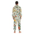 thumbnail image 4 of FORMRS Onesies Pajama for Adults Unisex Hoodie Winter Jumpsuit One Piece Sleepwear, Sizes S-2XL, Light Green Floral Pattern, 4 of 7