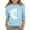 Light Blue, variant on Girls Shirts Size 10-12 Cute 3/4 Sleeve Shirt Blouse Summer Solid Sunflower Print Tee Shirts Preppy Loose Comfy Round Neck Basic Tees Light Gray 6-7Y