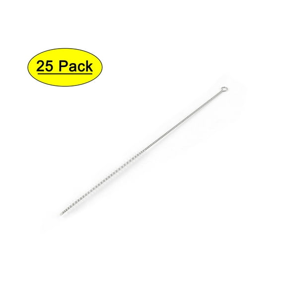 25 Pcs 5mm Dia Nylon Bristle Test Tube Bottle Cleaning Brush Cleaner 16cm