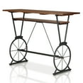 thumbnail image 4 of Lodz 1-Shelf Metal Bar Table, Toasted Barnwood and Black, 4 of 6
