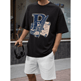 thumbnail image 5 of Men's 100% Cotton Short Sleeve Crewneck Graphic T-Shirt, Soft Breathable Moisture Wicking Casual Basic S-3XL, 5 of 7
