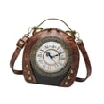 thumbnail image 4 of Bolso de hombro para mujer de regalo de regalo de cremallera para compras Citas de viaje de verano Marrón, 4 of 8