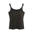 thumbnail image 2 of BUIGTTKLOP Ribbed Camisole Tops for Women Sleeveless Spaghetti Strap Sweaters Scoop Neck Tank Tops Slim Fitted Knit Undershirts Vest, 2 of 6