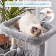 thumbnail image 4 of Cat Tree Hey-brother MPJ006SW para gatos de interior, color gris claro, 4 of 8