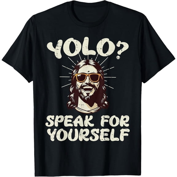 Easter Jesus Yolo Funny Religious Christian Men T-Shirt, Comfortable Breathable Soft Tee, Men's 100% Cotton T-Shirt 180gsm