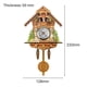 thumbnail image 1 of Reloj de cuco antiguo de madera, casa de pájaros, reloj de pared, decoración del hogar, reloj de cuco colgante, péndulo con campana oscilante automática, decoración del hogar, 1 of 6