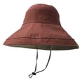 thumbnail image 5 of Wide Brim Sun Hats for Women Summer Uv Protection Beach Hat Fishing Hiking Travel Hat with Chin Strap, 5 of 6