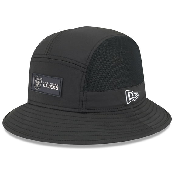 Men's New Era Black Las Vegas Raiders 2025 Sideline  Bucket Hat