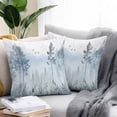 thumbnail image 2 of Throw Pillow Covers 20x20 Inch Set of 2, Ombre Forest Grey Waterproof Outdoor Pillow Covers, Mountain Watercolor Branches Decorative Cushion Pillowcases for Couch, Sofa, Bed, Garden, Patio, 2 of 9