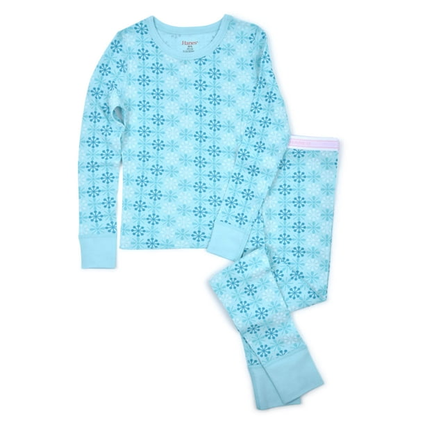 Hanes Hanes Girls Waffle Thermal Underwear 2 Piece Set, Sizes XSL