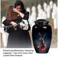 thumbnail image 3 of 10-Inch Glowing Violin Cremation Urn for Human Ashes – Large Funeral Ash Container for Women & Men – Musical Tribute Urn for Adult Male or Female (10 Inch 1 Pc), 3 of 7