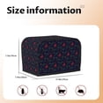 thumbnail image 5 of Xecao Christmas Deer Print 2 Slice Toaster Cover with Pockets, Small Appliance Cover, Dust and Fingerprint Protection, Machine Washable, 5 of 7