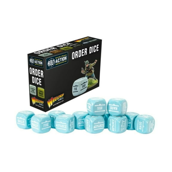 Warlord Games Order Dice - Blue (12) New