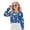 Blue and White - Snowman Tree, variant on DISNIMO Santa Claus Snowman Print Kids Crop Tops Girls Long Sleeve Pullover Sweatshirt Fashion Christmas Cropped Tee Shirts Crewneck Pullover Tops