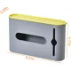 thumbnail image 2 of Caja de almacenamiento de bolsas de basura, sin perforaciones, soporte de almacenamiento para bolsas montadas en la pared, organizador de bolsas de basura para 5 bolsas de basura, bolsas de basura de, 2 of 5