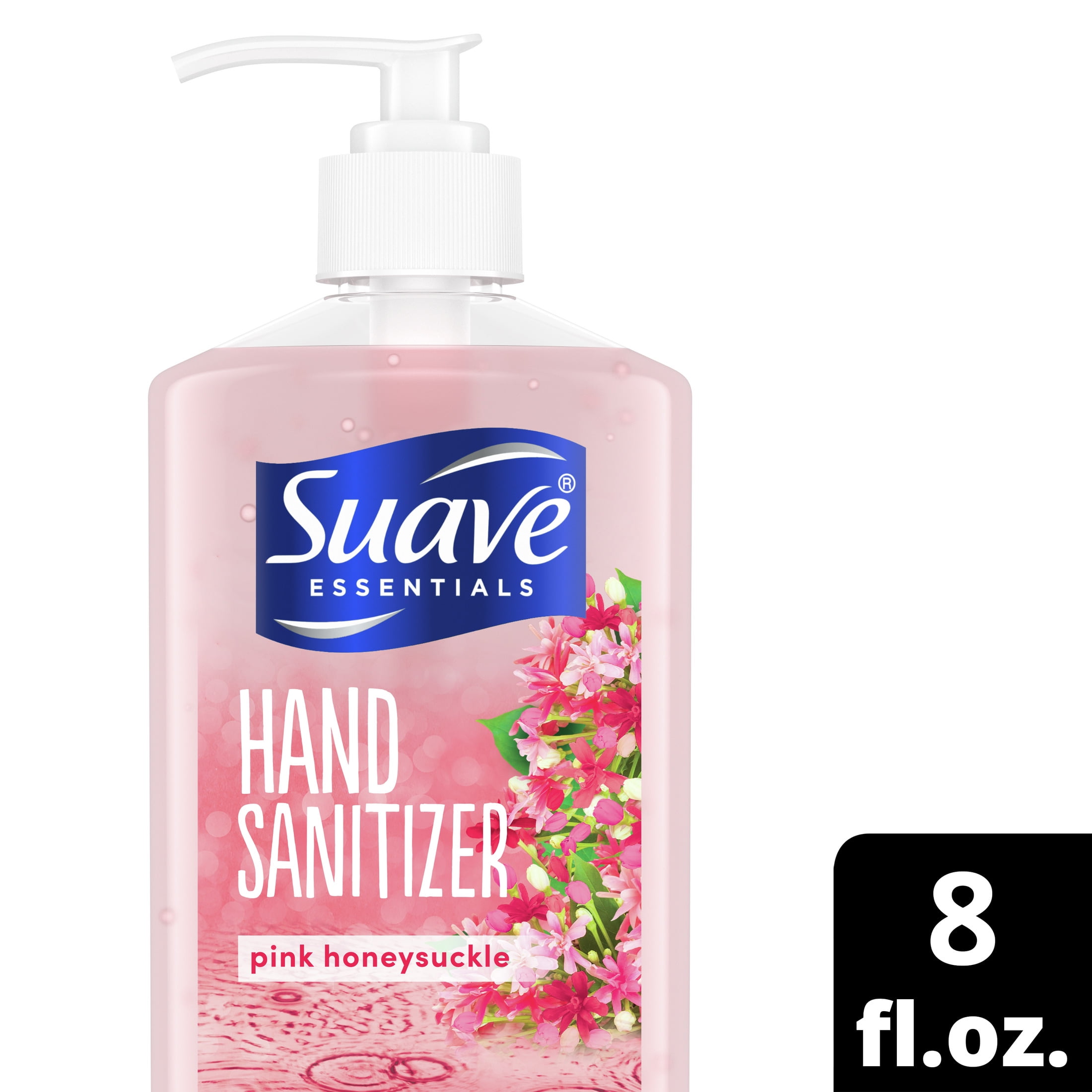 Suave Essentials Gel Hand Sanitizer Pink Honeysuckle 8 oz