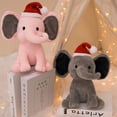 thumbnail image 5 of Elefante de juguete graduado para niños, muñeco de peluche, elefante blanco, dibujos animados, lindo, para boda, 2023, 5 of 5