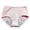 Pink, variant on Women's High Waist Leakproof Underwear with Extended Front and Back Protection Featuring Soft Skin-Friendly Fabric Black L