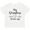 thumbnail image 3 of Inktastic My Grandma Loves Me Heart Grandchild Boys or Girls Toddler T-Shirt, 3 of 5
