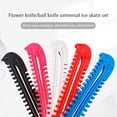 thumbnail image 3 of 1 Par de Patines Sobre Hielo, Protectores de Cuchillas para Patinaje, Protectores de Zapatos, Fundas PráCticas, Protectora Ajustable, para Cuchilla-Rosa, 3 of 5