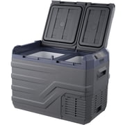VEVOR Car Refrigerator, 12 Volt Car Refrigerator Fridge, 32 L Dual Zone Portable Freezer,4℉-68℉ Adjustable Range, 12/24V DC and 100-240V AC Compressor Cooler