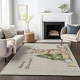 thumbnail image 6 of Addison Rugs Mayfield Washable Holiday Dog & Tree Taupe Rectangle Rug, 3' x 5', 6 of 6