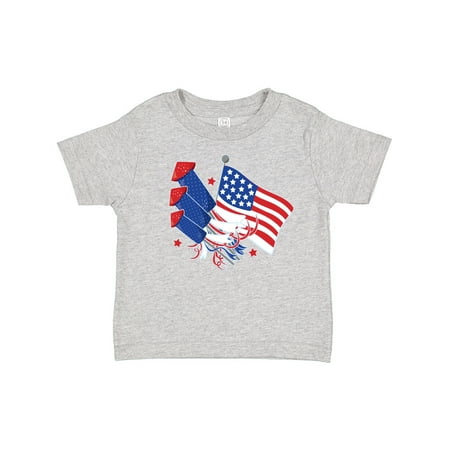 

Inktastic USA Flag Patriotic 4th of July Gift Toddler Boy or Toddler Girl T-Shirt