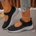 thumbnail image 5 of Domuza Women's Orthopedic Mary Jane Shoes, Breathable Mesh Non-Slip Sneakers, Comfort Lightweight Casual Nursing Walking Footwear for Daily Wear Black 8（EU-40）, 5 of 5