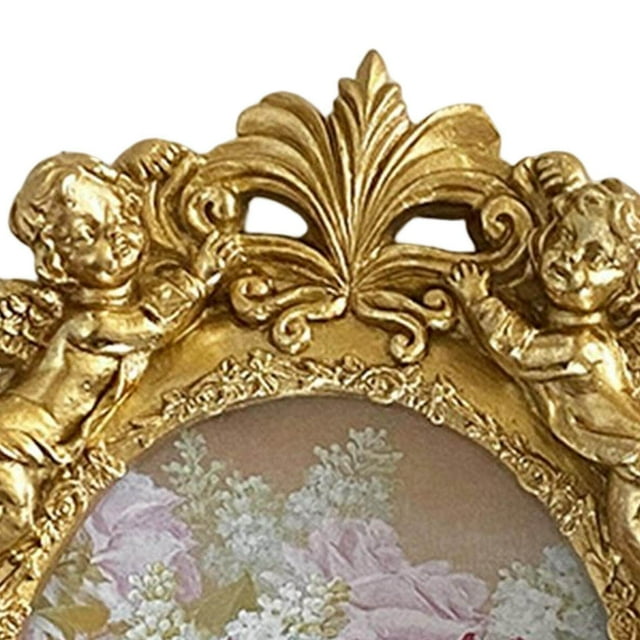 Photo Frame Angel Cherub Decorative Angel Cherub Decorative Bedroom Frame Office Tabletop Wall Hanging Glass Floating Bedroom Home Farmhouse Picture Frame
