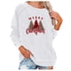 thumbnail image 1 of Sudadera de Cuello Redondo de Navidad Para Mujer Tops Transpirables Cómodos de Manga Larga Con Estampado de Moda Odeerbi  ODB196733, 1 of 6