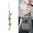 thumbnail image 2 of Giaone Chic Beaded Hangings Ornament Four Leaf Clovers Pendant Keychain Bag Accessory, 2 of 17