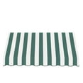 thumbnail image 2 of Awntech 5.375 ft San Francisco Fixed Awning Acrylic Fabric, Forest/White Stripe, 2 of 2