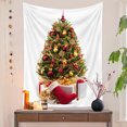 thumbnail image 3 of Uutvery Christmas Tree Tapestry Wall Hanging Home Decor Indoor Outdoor for Living Room Bedroom Dorm Decor Beach Blanket Picnic Throw Sofa Cover Xmas Party Supplies 51x59 Inches, 3 of 9