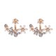thumbnail image 1 of Moda pequeña flor fresca del sol con incrustaciones de color pequeña flor Stud Pendientes Frontera Oreja Joyería, 1 of 4