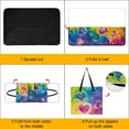 thumbnail image 4 of Colorful Tie Dye Vortex Outdoor Picnic Blanket, Foldable Waterproof Beach Mat, Portable Beach Blanket for Beach Camping, Hiking, Family Concerts, 4 of 8