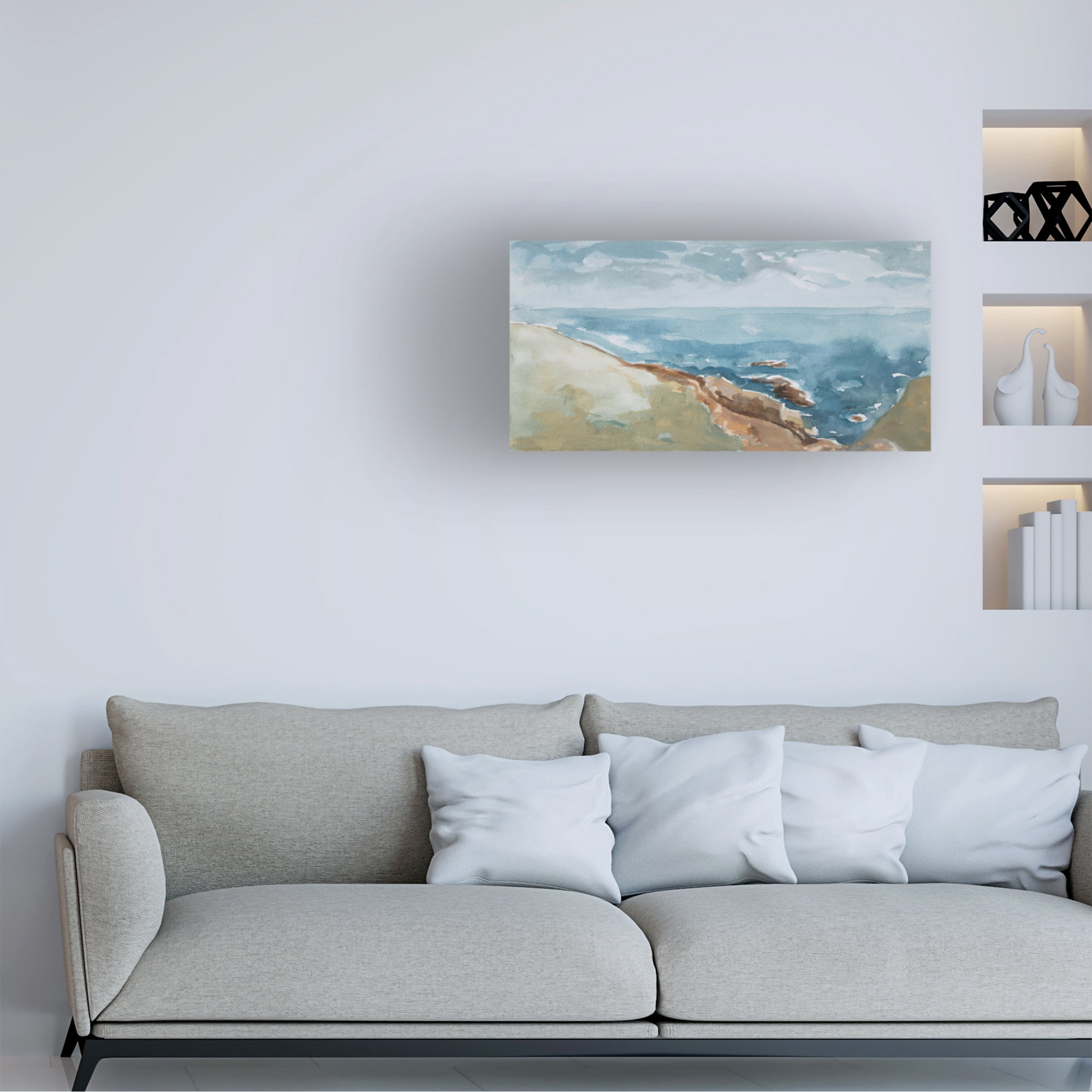 Rob Delamater 'Cliffs of Sonoma' Canvas Art