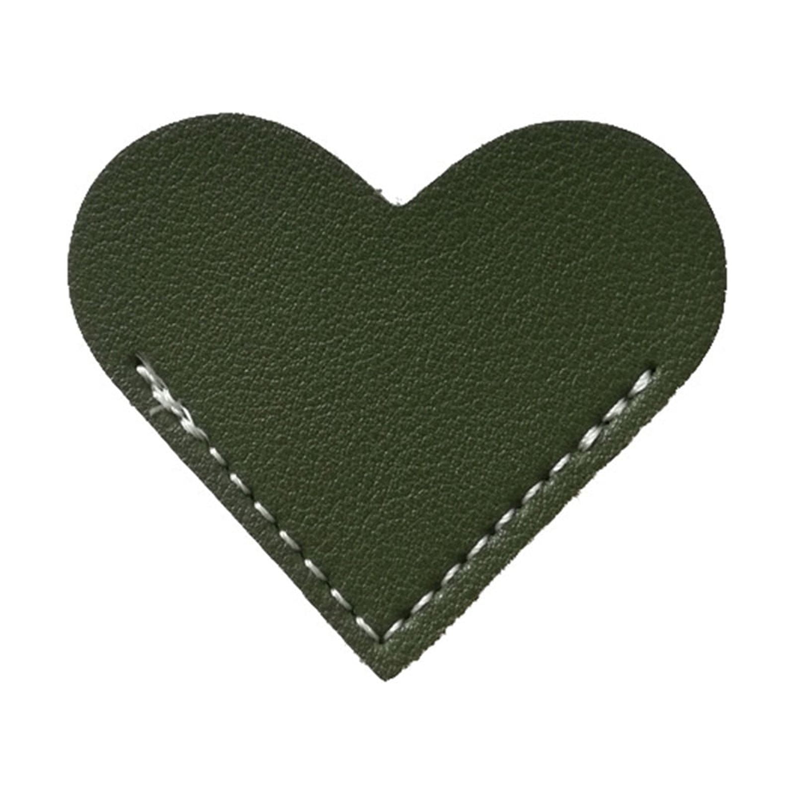 R♡ページ Vintage Leather Heart Bookmark Page Corner,Leather Love Bookmark