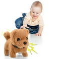 thumbnail image 2 of KOYPTL Interactive Dog Plush Toys for Toddlers 1 2 3+ Years Old,Puppy Stuffed Animals Toy Electronic Simulation Dog Can Walking Barking Birthday Christmas Gifts for Kids Boys Girls 3 4 5+ White, 2 of 9